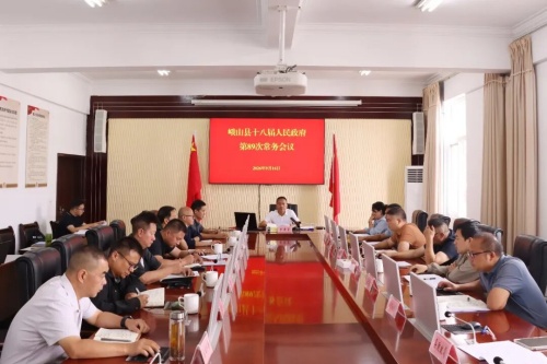县政府召开党组会议常务会议