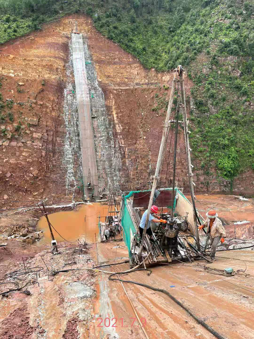 峨山县新街河水库2021年7月进展情况